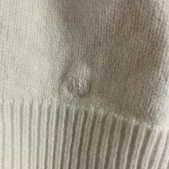 Loulou Studio Zanzibar Wool Cashmere Cardigan Cropped Ivory Sweater Size XS - Picture 5 of 7